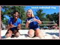 Beach volleyball vlog aka indoor players trying to play beach volleyball  jacoby sims