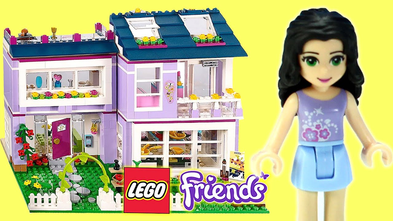 Lego Friends Emma's House Building Set Stop Motion Build 