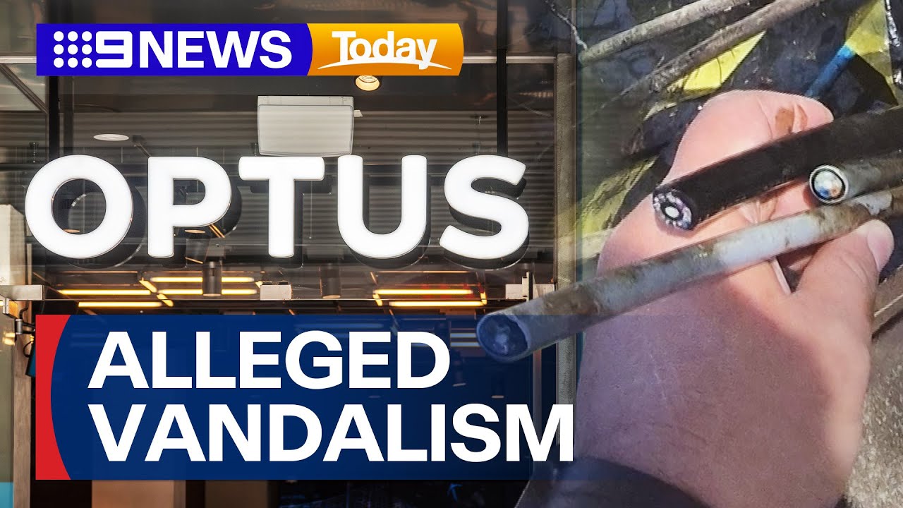 Vandalism believed to be behind another Optus outage | 9 News Australia