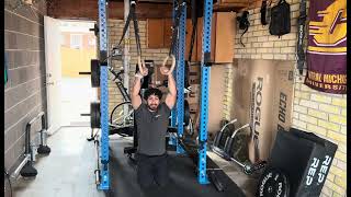 Ring pull-up from kneeling