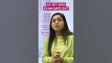 CG SET EXAM DATE OUT/CG SET 2026/CG SET EXAM PREPARATION/CG SET PAPER-1/CG SET ONLINE CLASSES/CGSET