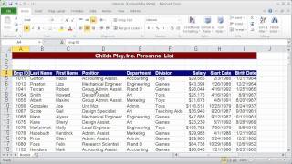 Learn to create pivot tables from lists of information in microsoft
excel 2010