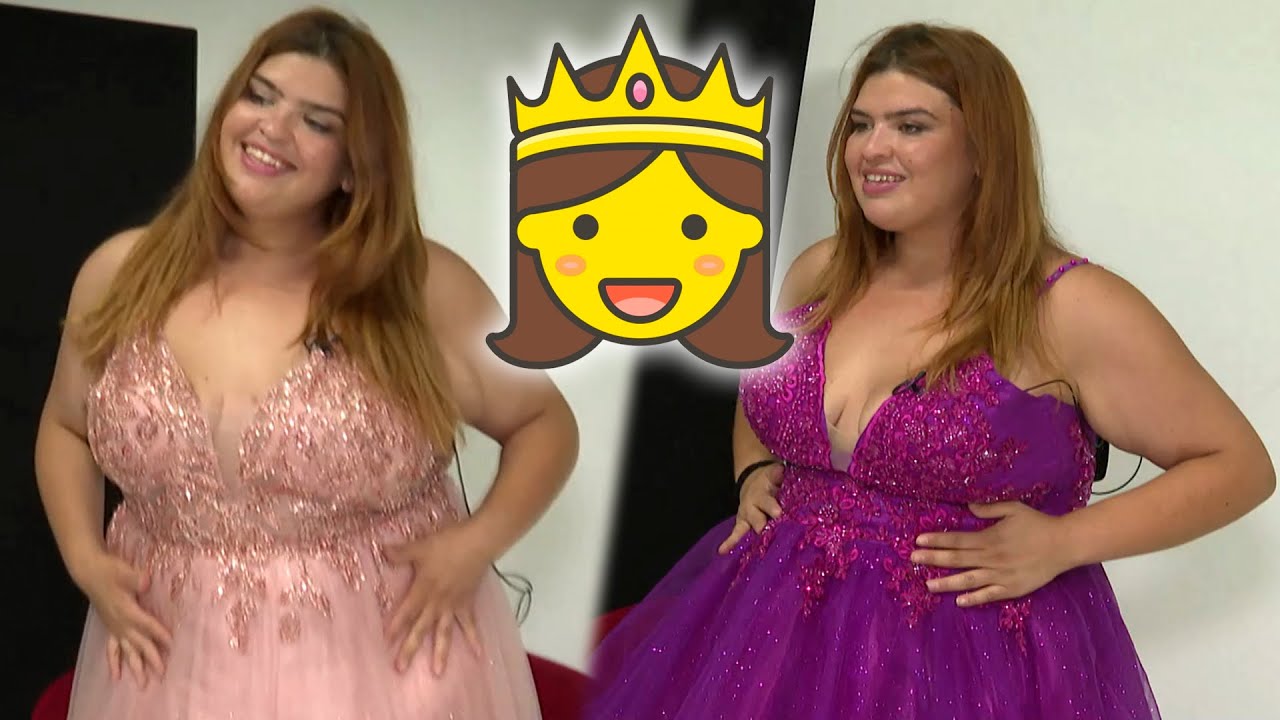El cumpleaños más especial: Marianella se probó vestidos de princesa para saldar una deuda pendiente