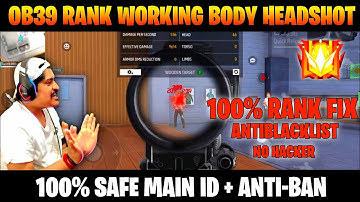 OB39 Updated Free Fire 100% Antiban No Drag headshot Obb File▪️Hologram Full Body Aimbot Head Obb