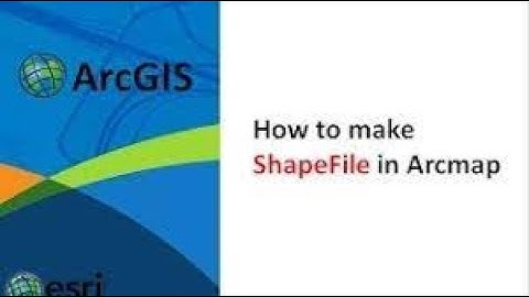 How can we create a shape file using ARCMAP GIS? /Urdu/Hindi