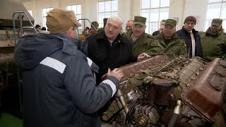 Лукашенко: Это и танковый двигатель? Будет работать?