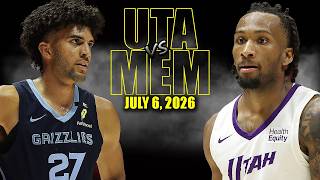 Memphis Grizzlies vs Utah Jazz Full Game Highlights - July 6, 2026 | NBA Summer League