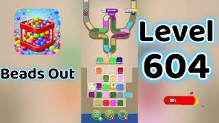 Beads Out Level 604 Walkthrough 🧩✨ | Tricky Bead Puzzle Solution | Go Answer
