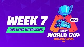 Fortnite World Cup - Week 7 Qualifier Interviews
