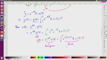 Solution of the linear continous-time state equation