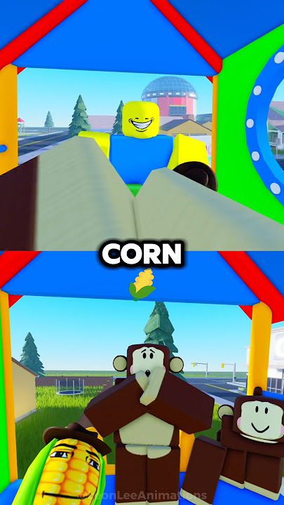 No I don't want corn 😦 #monkey #roblox #robloxanimation