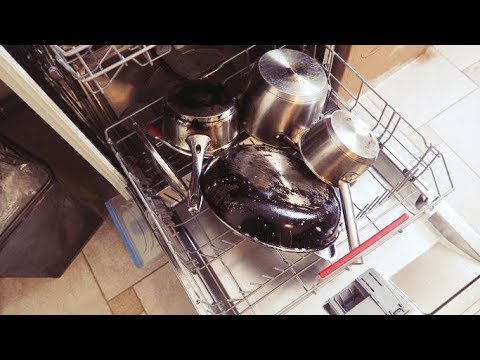 Посудомоечная машина.КАСТРЮЛИ, СКОВОРОДЫ с нагаром. ОТМОЕТ или нет  - Senya Miro