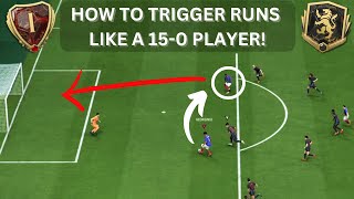 HOW TO TRIGGER RUNS LIKE AN ELITE 15-0 PLAYER! FC25 L1 TRIGGER TUTORIAL!