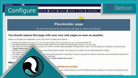 Configure Web Server [ Lighttpd ] Debian Server 9.4.0