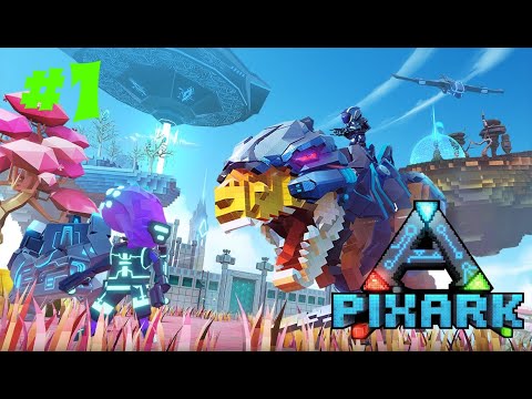 Видео: PixARK Skyward #1 Да начнётся выживание