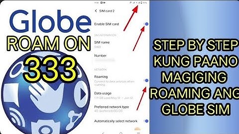 PAANO MAG ACTIVATE NG GLOBE SIM CARD TO ROAMING SIM STEP BY STEP TUTORIAL