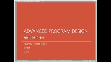 COMP345 - Advanced Program Design with C++ - slide set 4 - part 2 of 3 - classes