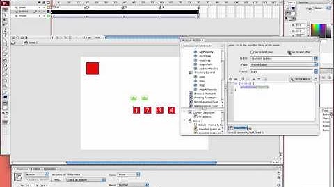 Creating buttons in Flash CS3 part 2 - in Norwegian