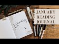 January Reading Journal Setup / Book Journal Setup / January TBR / January Bullet Journal