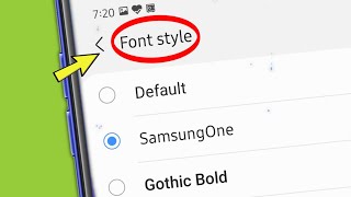 Install Stylish Font style in Any Samsung One UI Android Phones screenshot 3