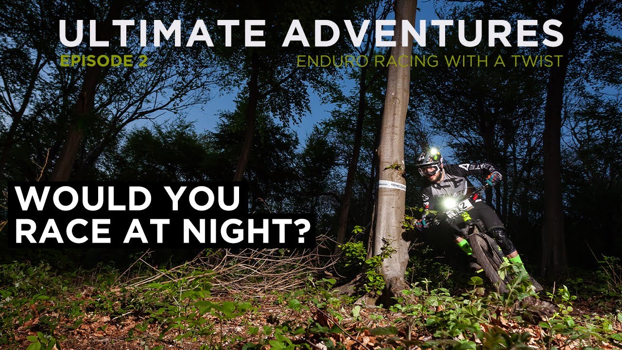 Enduro MTB Racing at Night