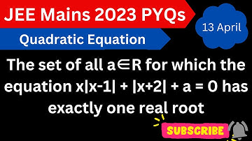 The set of all a∈R for which the equation x|x - 1| + |x + 2| + a = 0 has exactly one real root