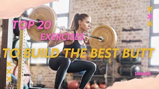 TOP 20 EXERCISE TO BUILD THE BEST BUTT | FITZESH