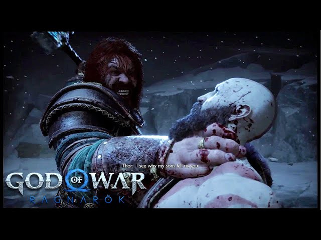 Kratos NÃO TEM CHANCE! ALTURA ABSURDA de THOR em God of War [PS4] #Shorts 