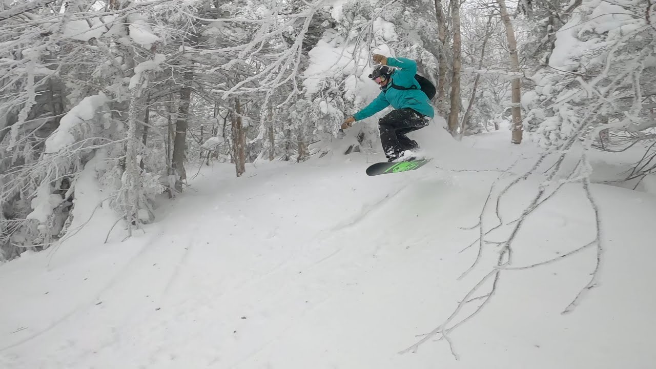Skiing Timbuktu Glades and More @ Jay Peak - February 2021 - YouTube