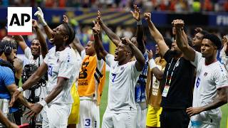 Cape Verde fans celebrate after 0-0 draw vs. Spain in the World Cup