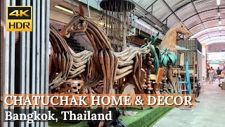 [BANGKOK] Chatuchak Weekend Market 'Home & Decor, Furniture Zone'| Thailand [4K HDR Walking Tour]