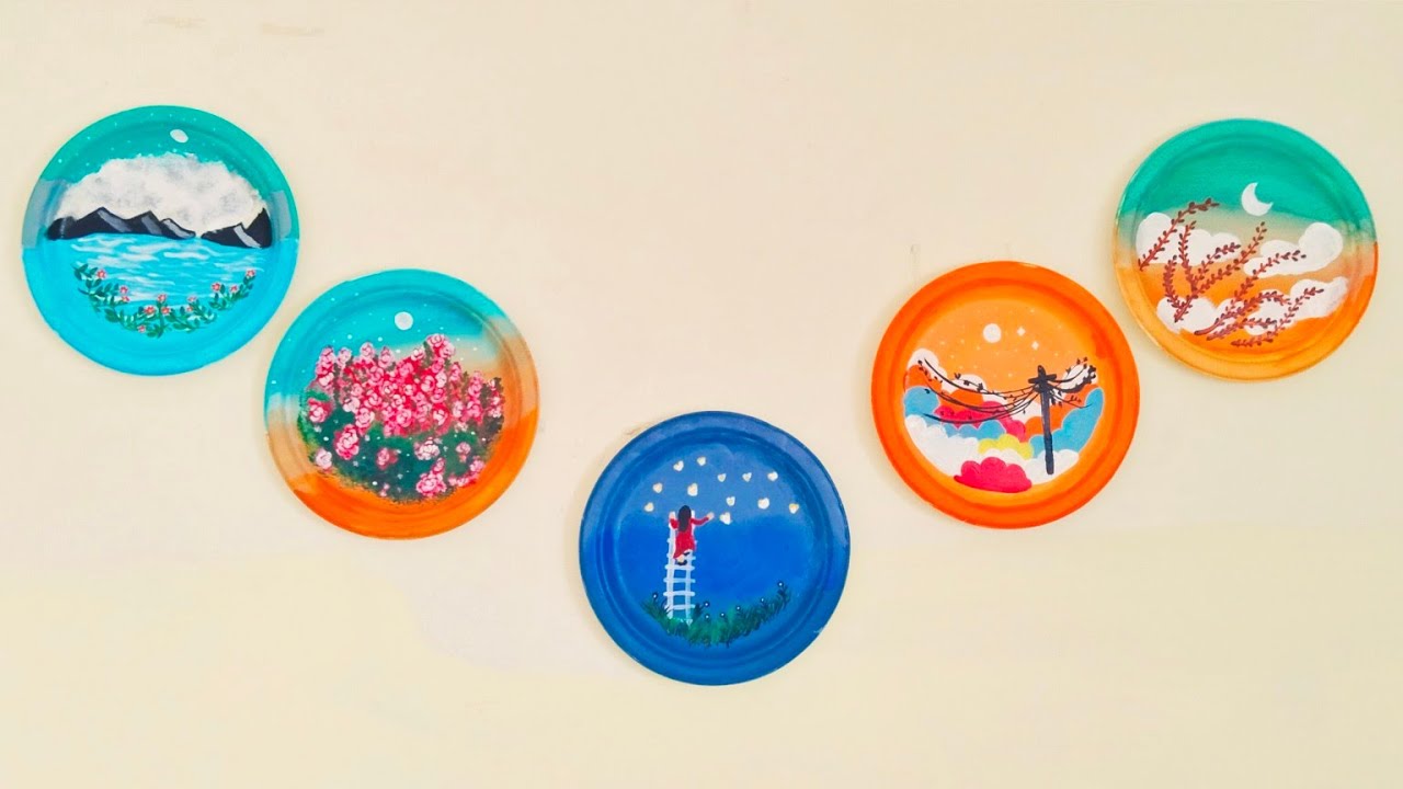 aesthetic home decor Wall hanging Wall decor paper plate Wall