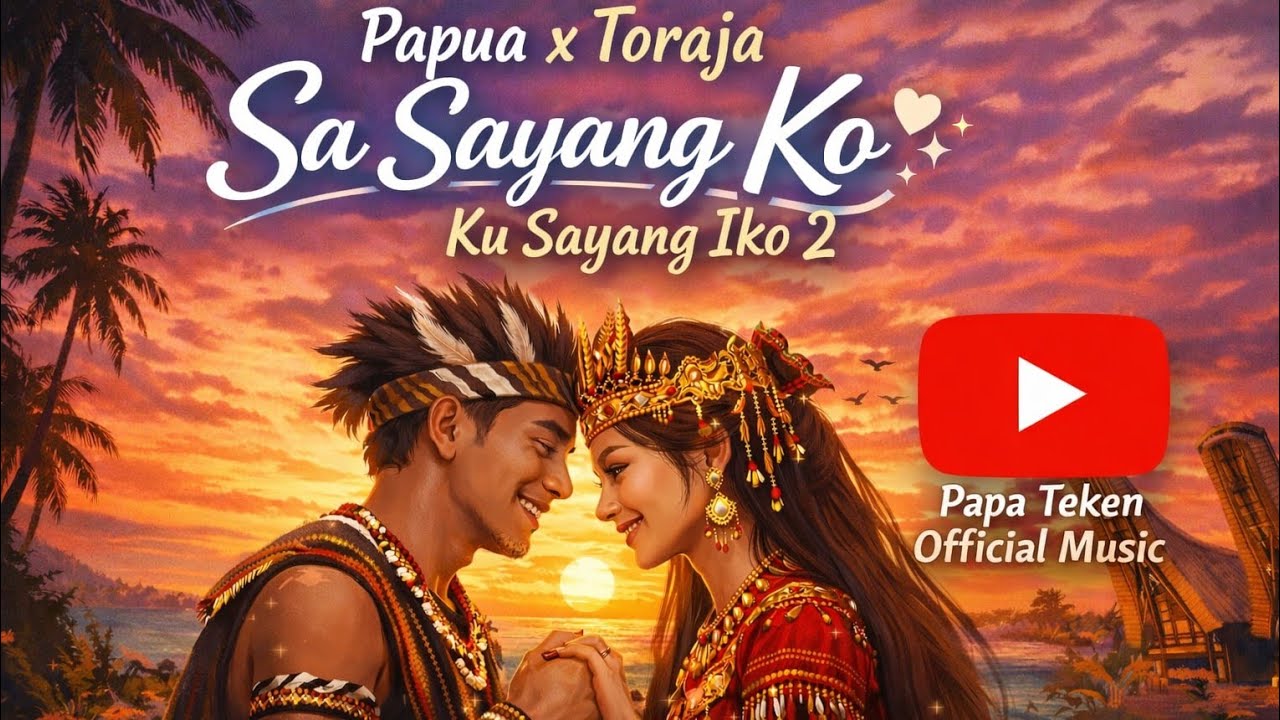 SA SAYANG KO (KU SAYANG IKO 2) - DUET ROMANTIS PAPUA X TORAJA | PAPA TEKEN Official Musik 