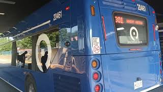 Pace New Flyer XD40 Bus #20461 on The #301!