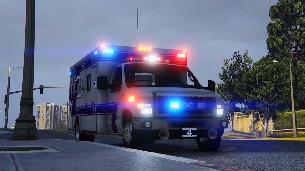 Gta V Wip Ford E 450 Ambulance Federal Signal Vision Slr Youtube - ambulance wip roblox