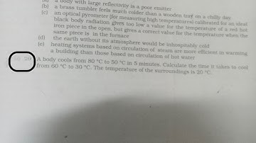 A body cools from 80° c to 50 degree celsius in 5 minute . Calculate the time it take to cool