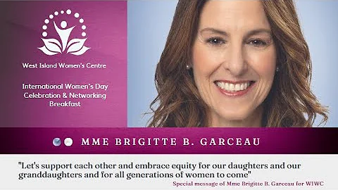International Women's Day - Mme Brigitte B  Garceau