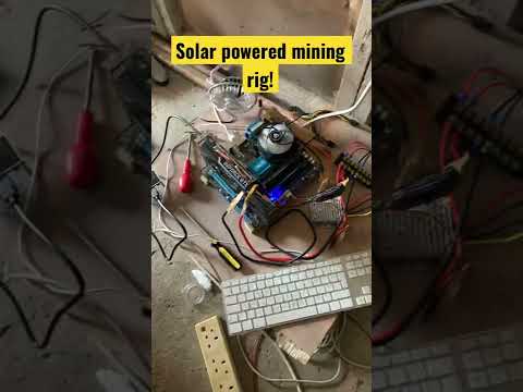 Solar Powered Crypto Mining Rig!