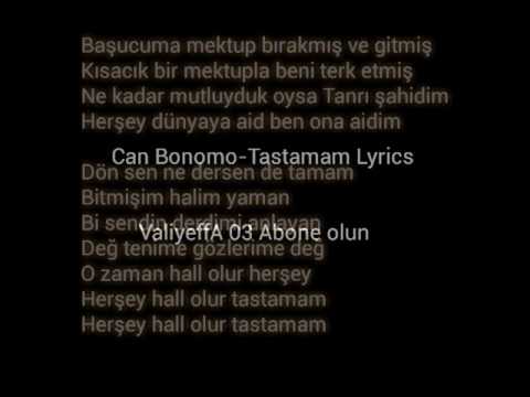 Can Bonomo-Tastamam Lyrics