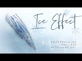 Ice Effect Plastic Wrap Nail Design | Hard Gel