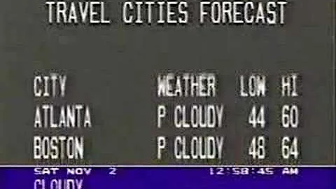 Weather Channel Blooper 1991