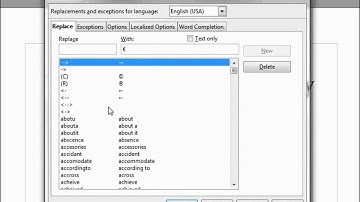 LibreOffice-Writer (22) Special Characters and AutoCorrect part 1