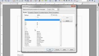 LibreOffice-Writer (22) Special Characters and AutoCorrect part 1
