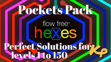Flow Free Hexes - Walls Pocket Pack - All Perfect Solutions for levels 1 to 150