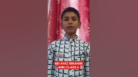 MD AYAZ IBRAHIM - SELECTED - AMU CLASS 6 ENTRANCE EXAM 2023