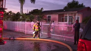 Neighbor said he heard explosion before seeing flames at house in NW Miami-Dade