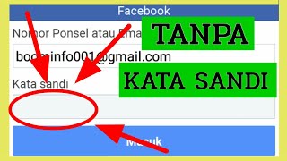 Cara Login Facebook Tanpa Ketik Kata Sandi "Lupa kata sandi atau pasword"