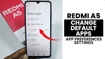 How to Change Default Apps in Redmi A5 - Default Apps Setting