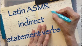 Latin ASMR🏛verbs introducing indirect speech