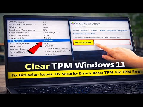 Clear TPM Windows 11 (Fix BitLocker Issues)